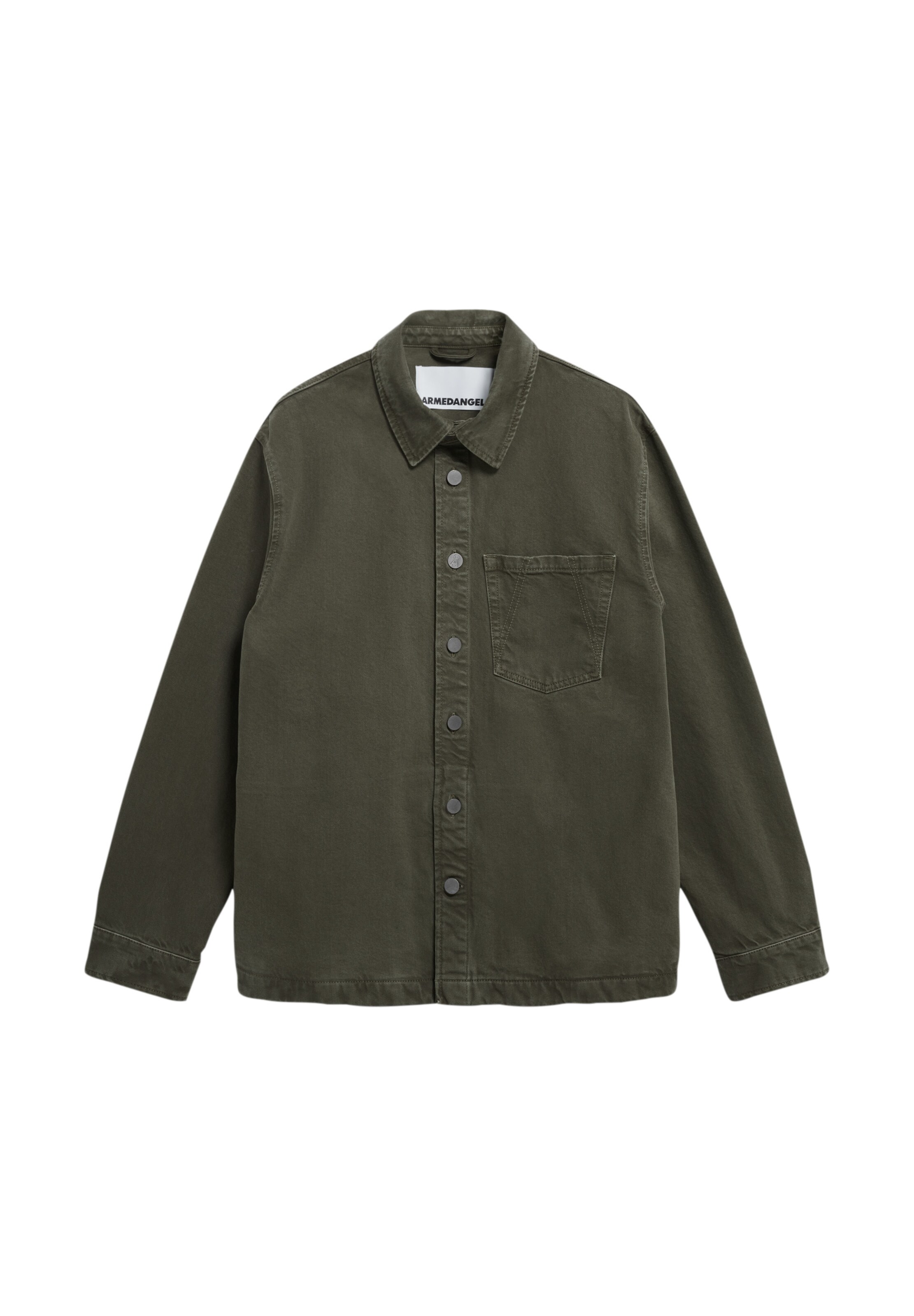 ARMEDANGELS Jeansjacke YUNAAI in Grün: Vorderseite