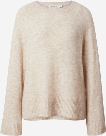 Pull-over 'Ceara Hope' MSCH COPENHAGEN en beige : devant