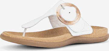 GABOR Zehentrenner 'Dianette'a in Weiß: Vorderseite