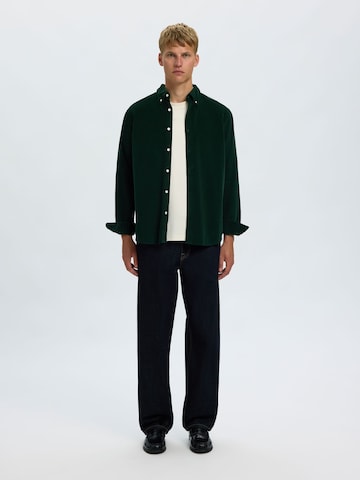 SELECTED - Ajuste regular Camisa 'SLHDanni' en verde