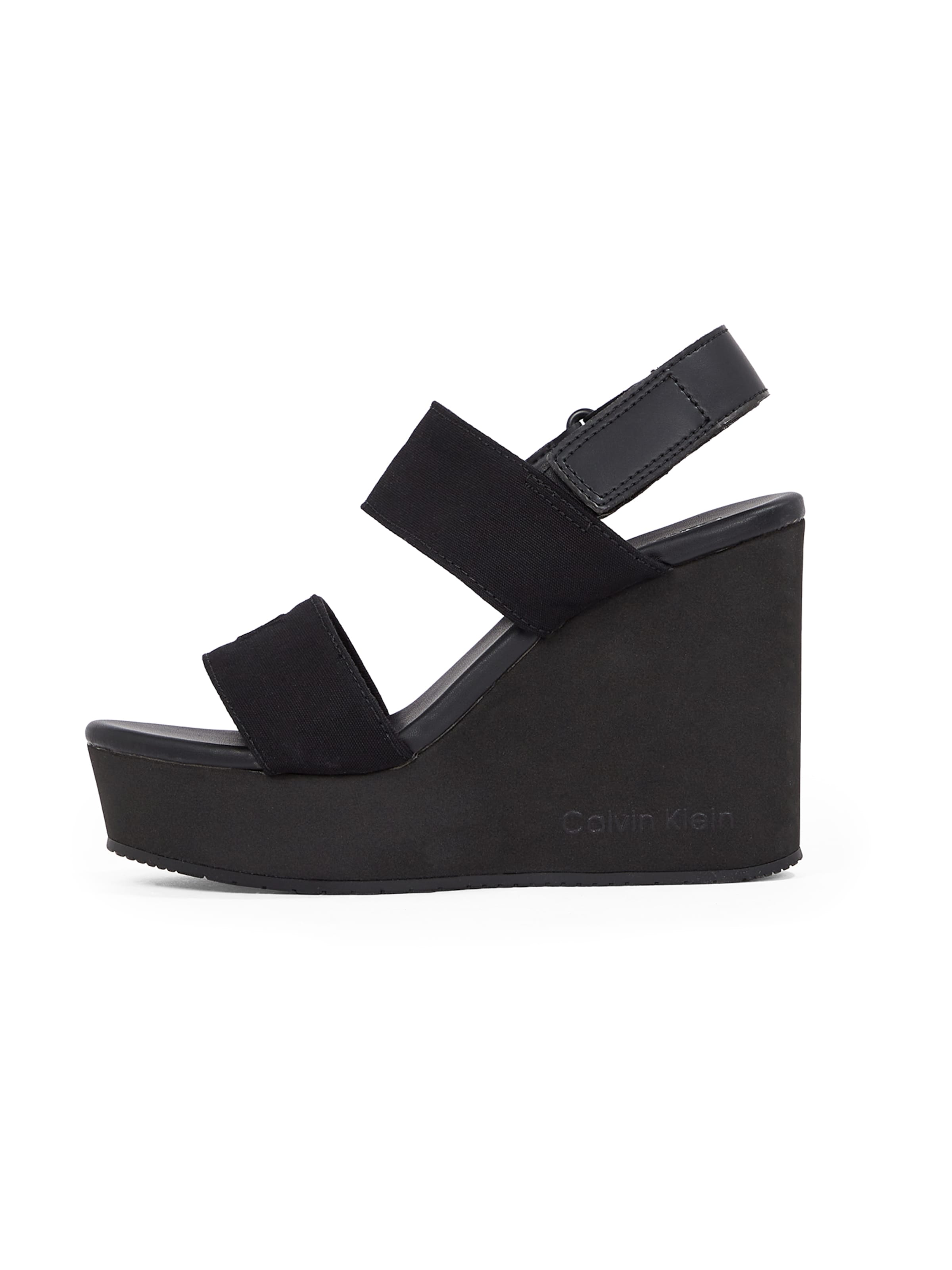 Sandale Calvin Klein pe negru, Vizualizare produs