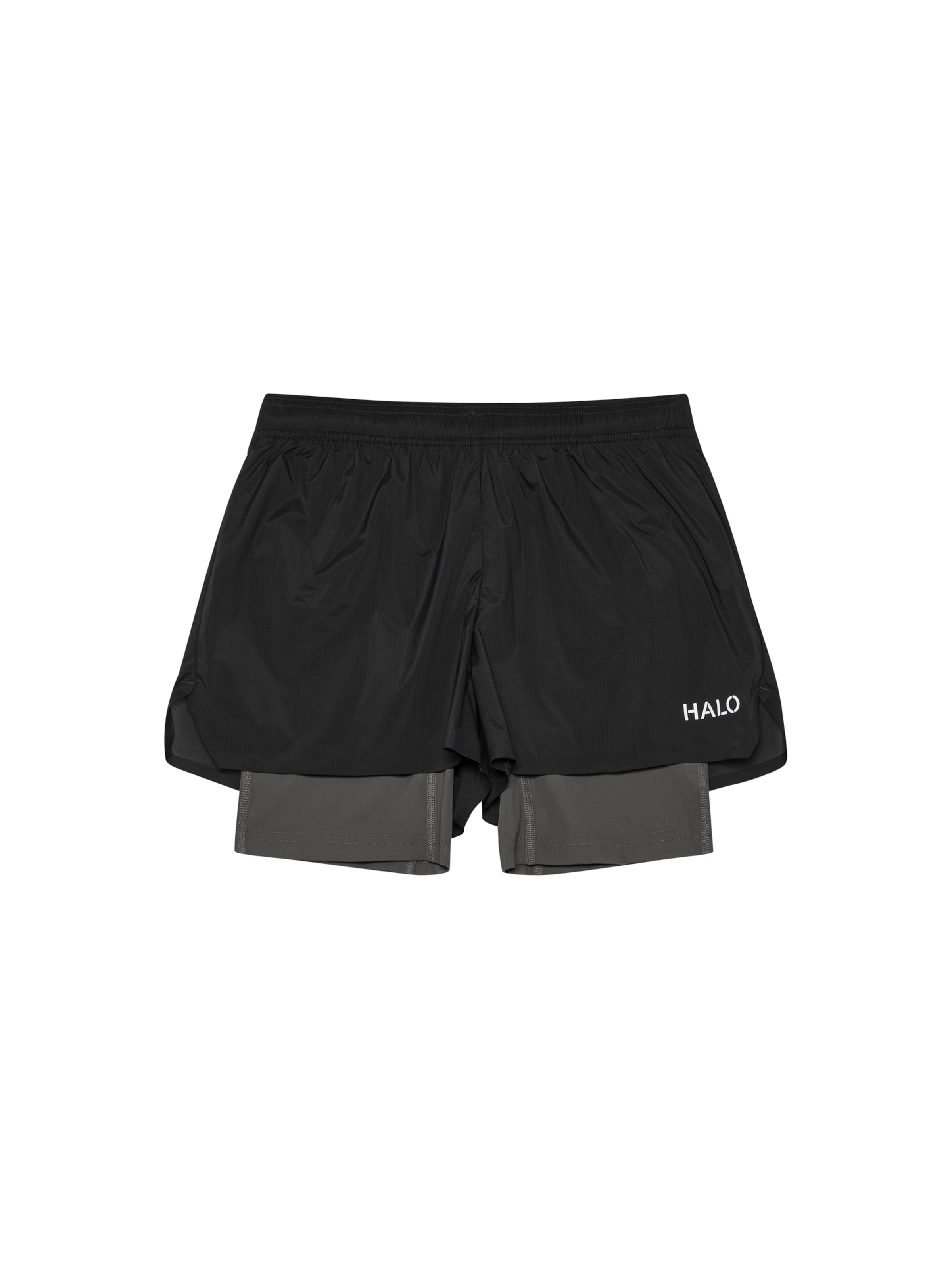 HALO Regular Shorts in Schwarz: Vorderseite