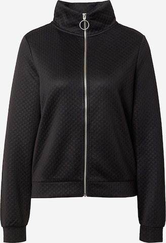 QS Sweat jacket in Black: front