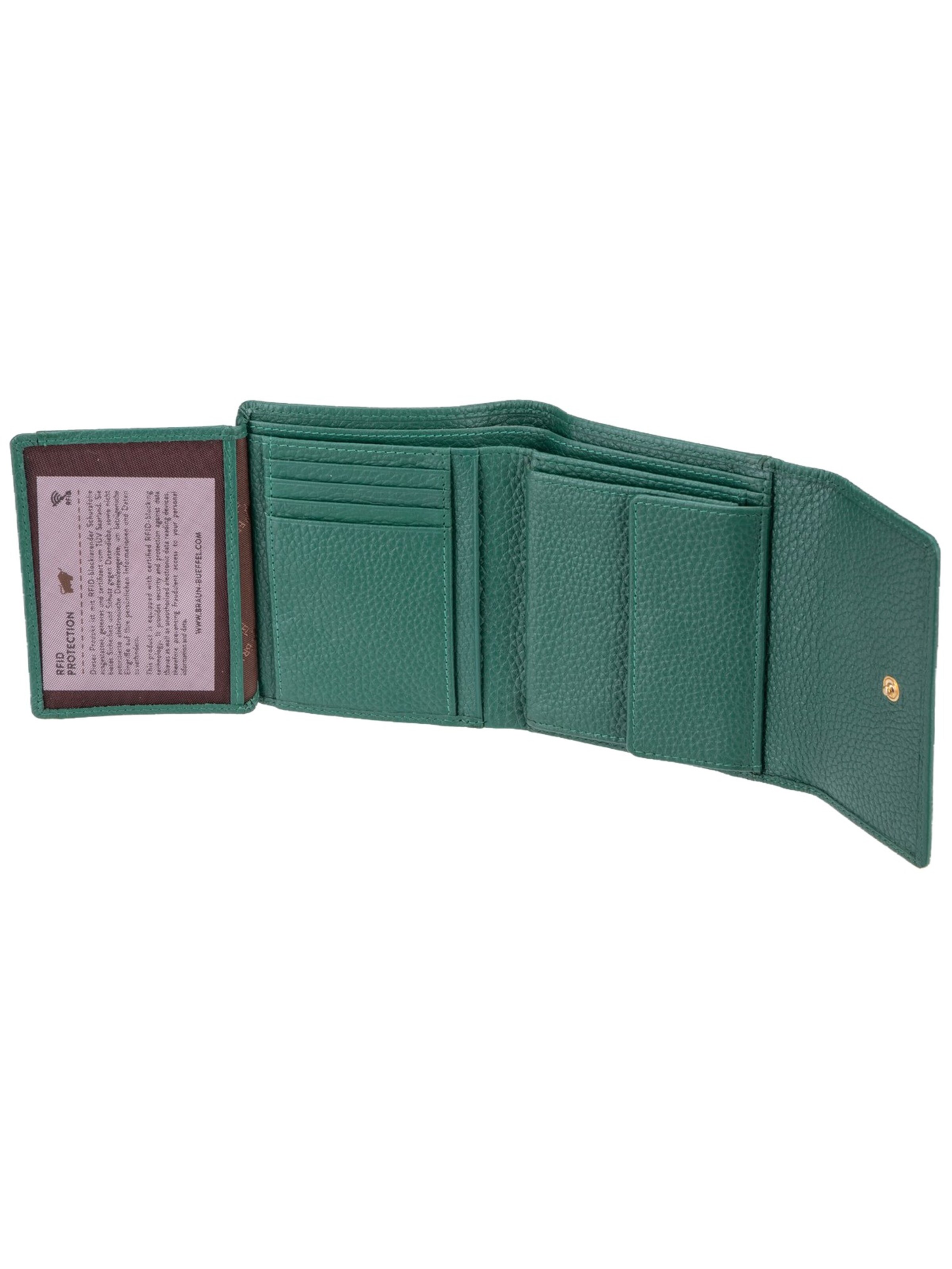 Braun Büffel Wallet ' Asti ' in Green