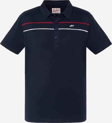 T-Shirt Schott NYC en bleu : devant