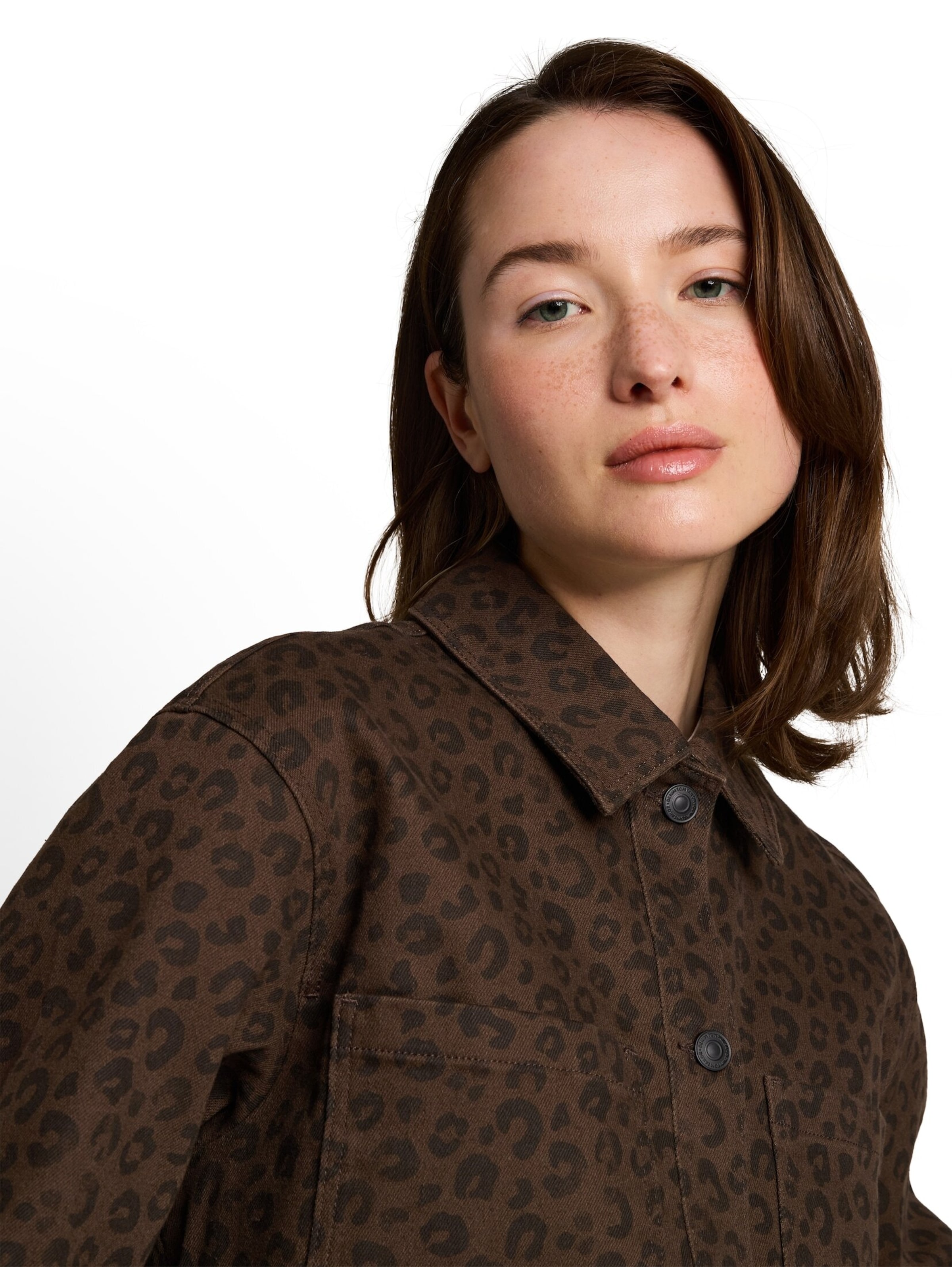 TOM TAILOR DENIM Between-Season Jacket in Brown