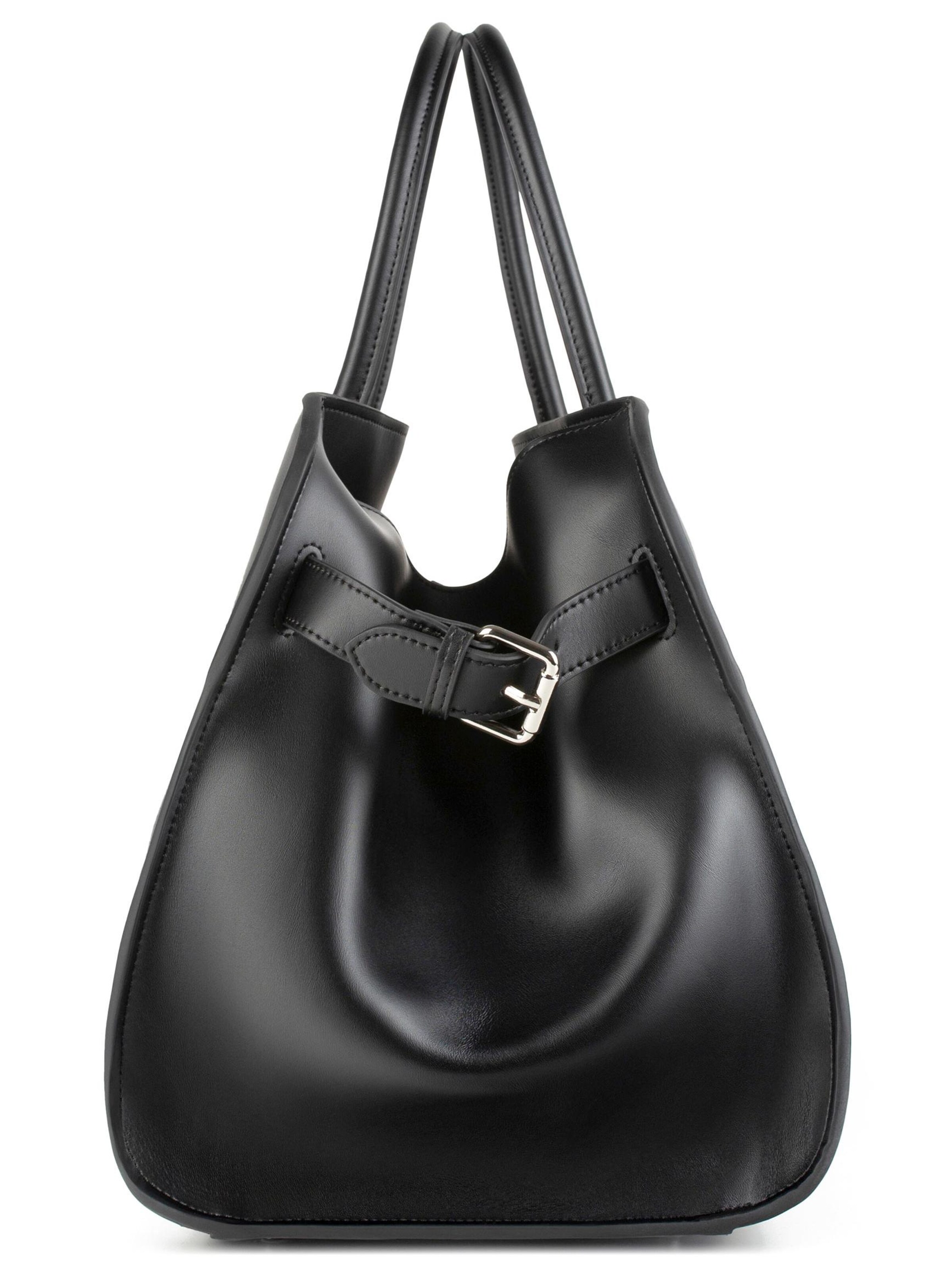 L37 HANDMADE SHOES - Bolso de mano 'BON VOYAGE' en negro