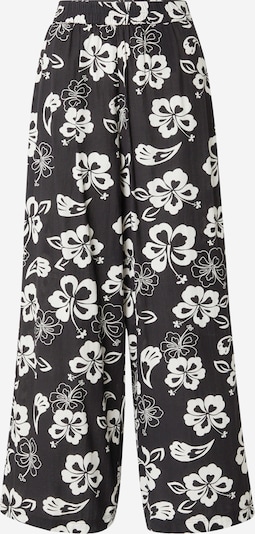 PIECES Pants 'ALOHA' in Black / White, Item view