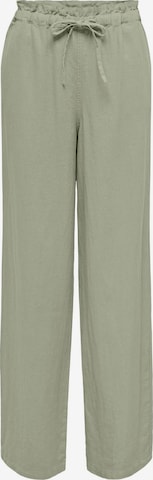 Wide leg Pantaloni 'CARO' di ONLY in verde: frontale