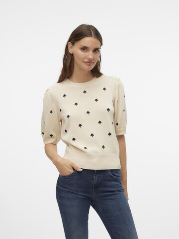 VERO MODA Pullover 'MIRELLA' in Beige: Vorderseite