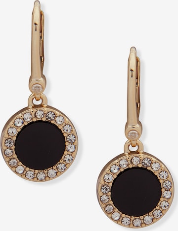 Boucles d'oreilles DKNY en or : devant