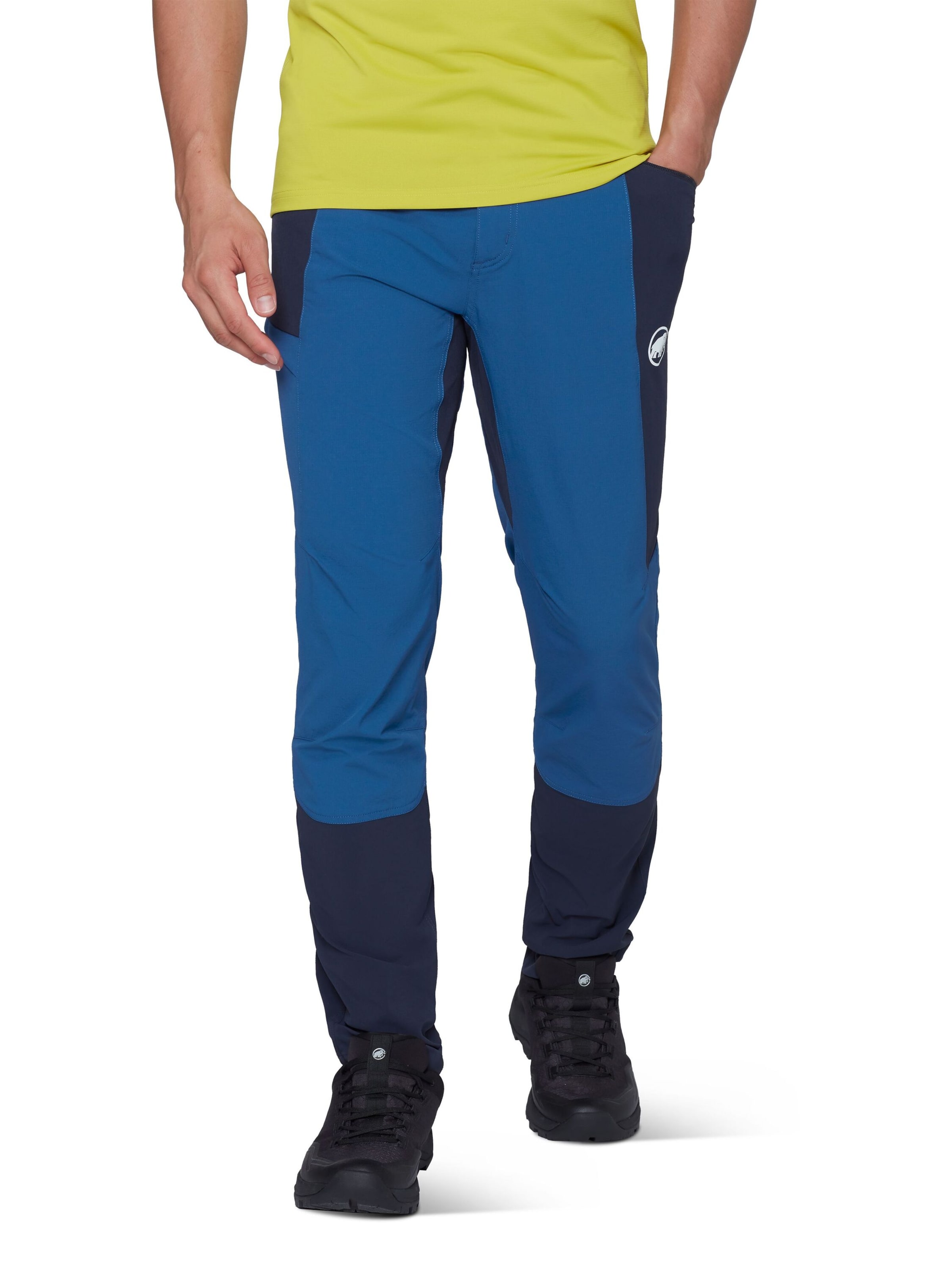 MAMMUT Regular Outdoor Pants in Blue: front