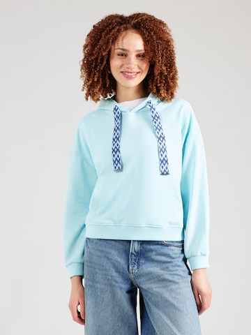 Bluză de molton de la MORE & MORE pe albastru: față