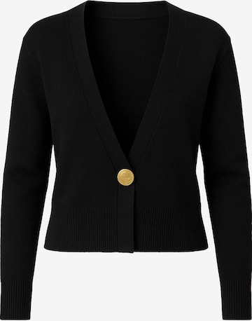 WOMAN VISION Strickjacke in Schwarz: Vorderseite