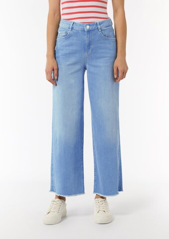 Wide Leg Jean comma casual identity en bleu : devant