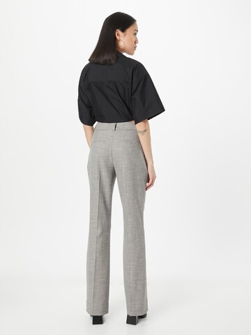 FIVEUNITS Flared Trousers with creases 'Clara' in Beige