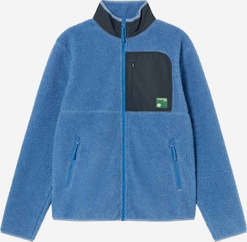 Thinking MU Fleece Jacket 'Lewis' in Blue: front
