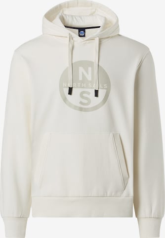 Sweat-shirt North Sails en blanc : devant