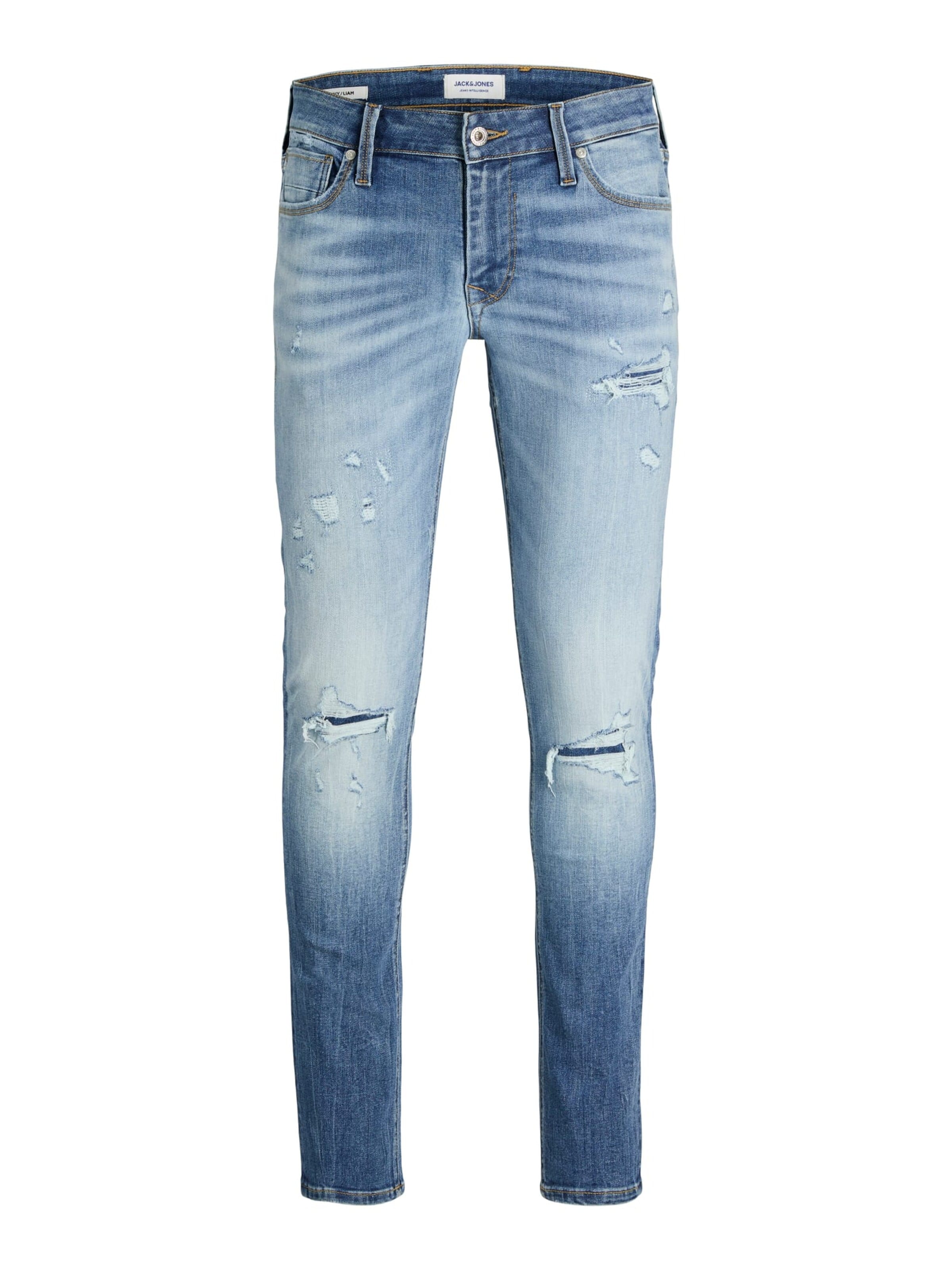 JACK & JONES Baggy Jeans 'Liam' in Blauw: voorkant