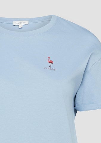 T-shirt s.Oliver CURVE en bleu