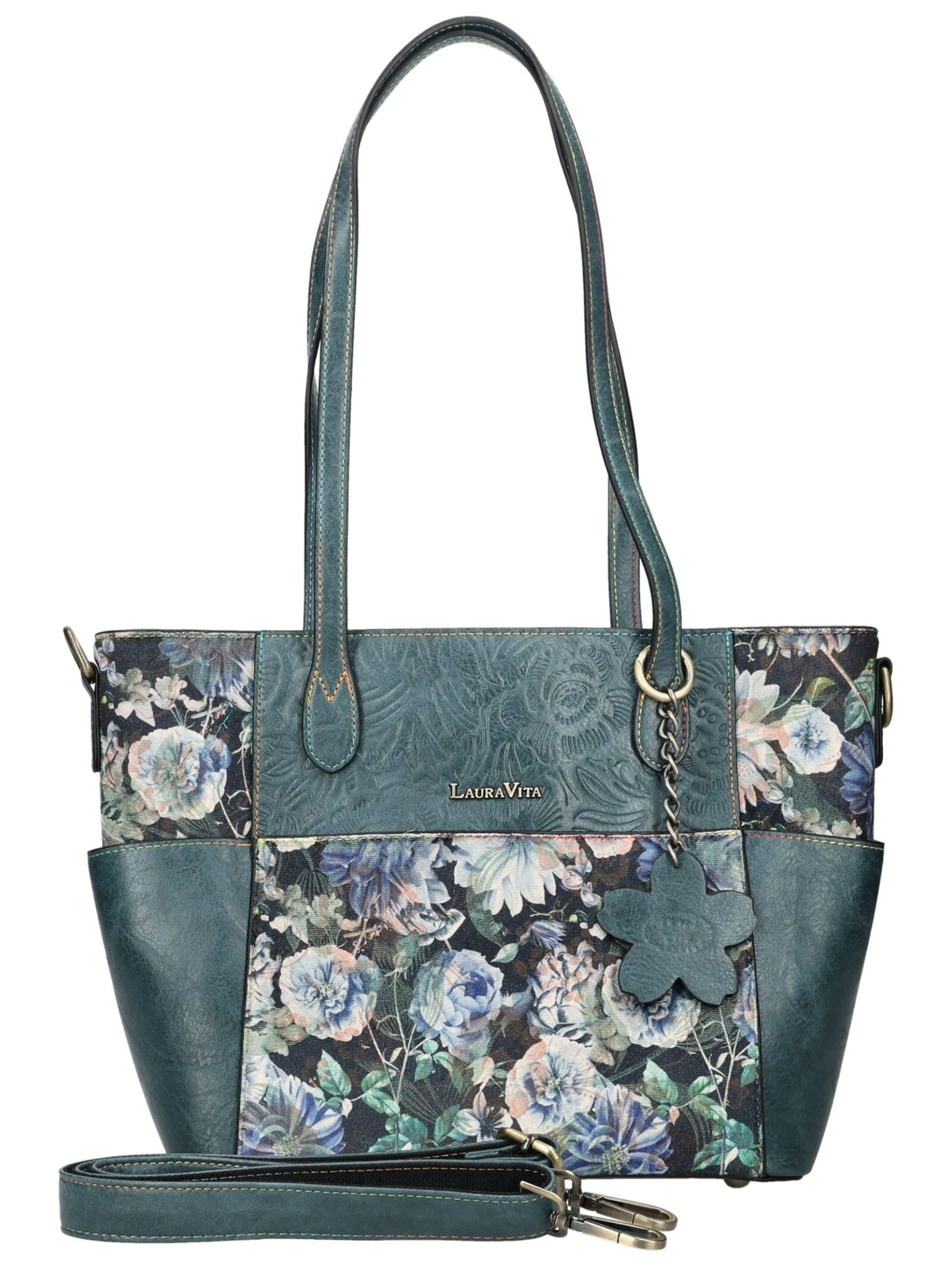 Laura Vita Handtasche in Blau: Vorderseite