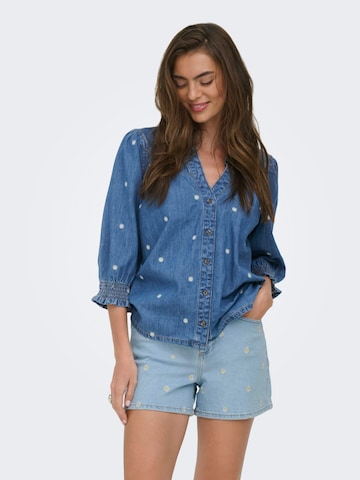 ONLY Blouse 'Raya' in Blauw