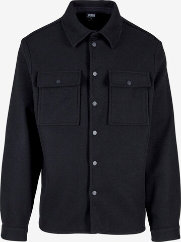 Urban Classics Comfort fit Between-Season Jacket in Black: front