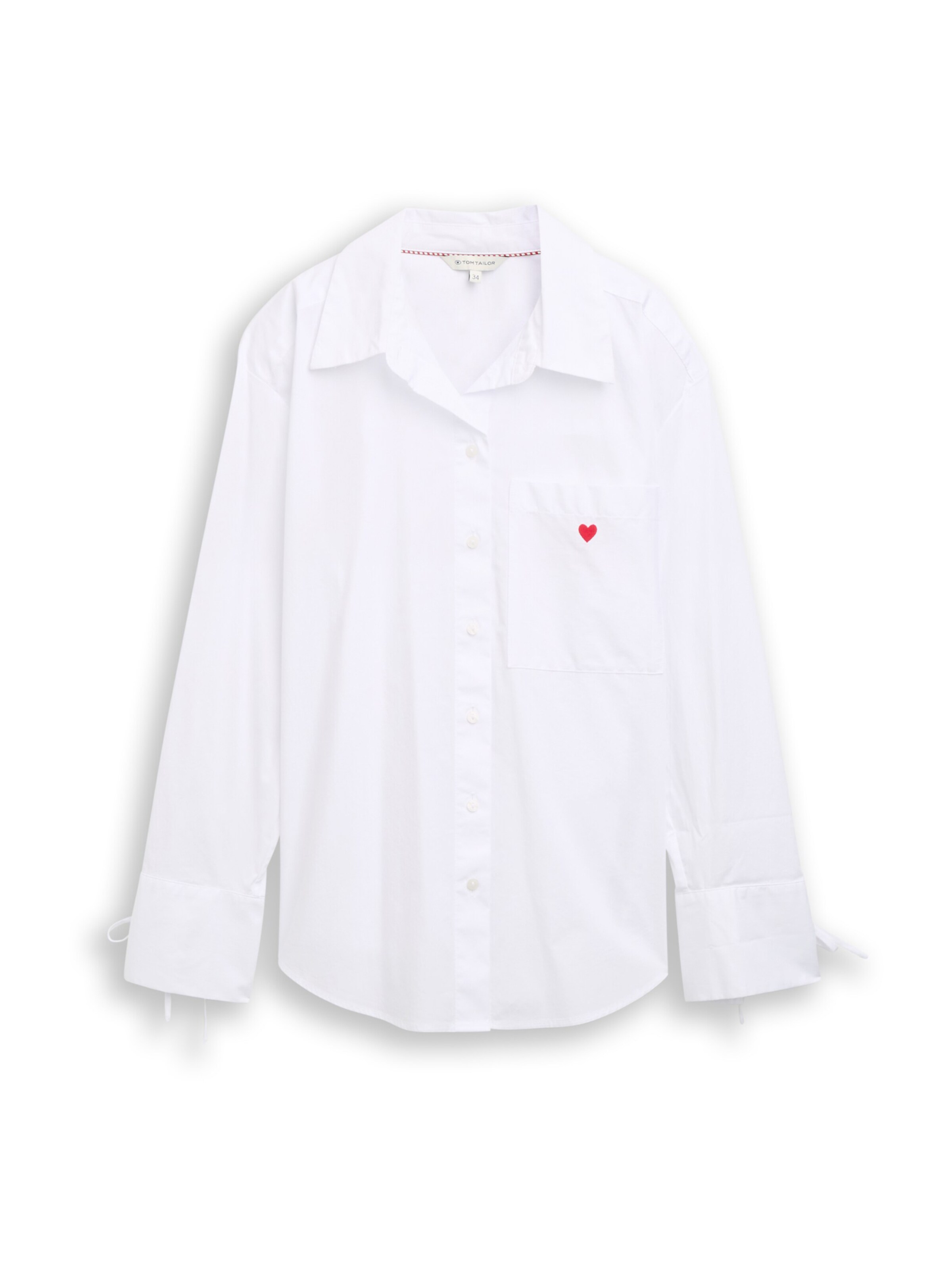 TOM TAILOR Bluse i hvid: forside