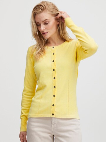 Cardigan 'Sara' PULZ Jeans en jaune : devant