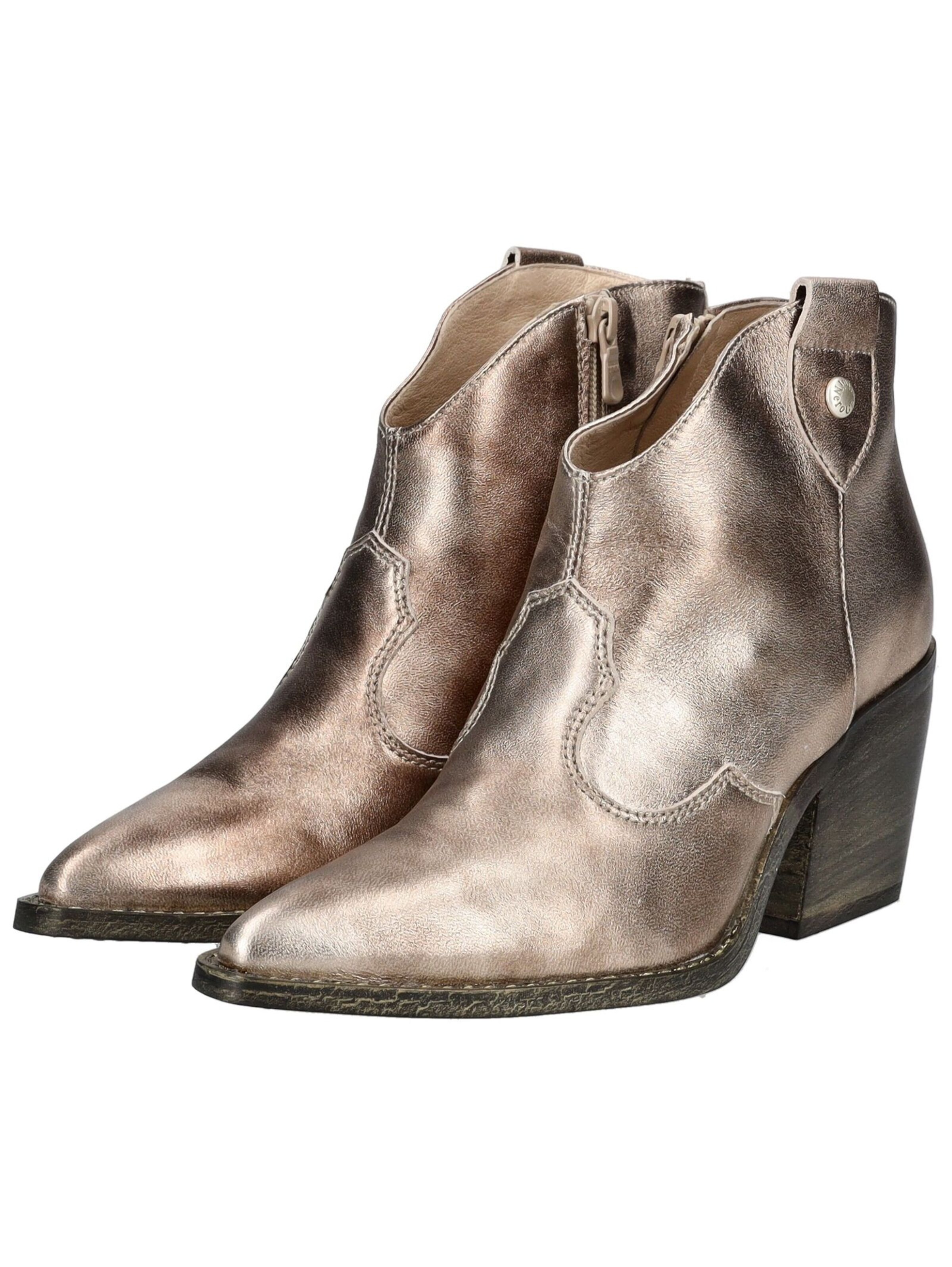 Nero Giardini Ankle Boots in Gold