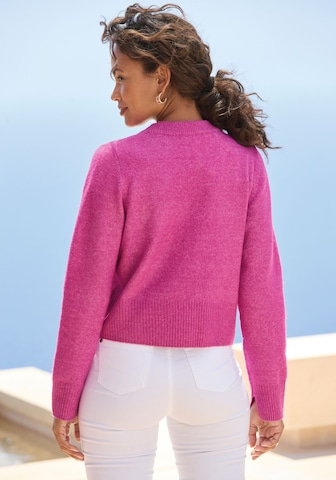 LASCANA Pletena jopa | roza barva