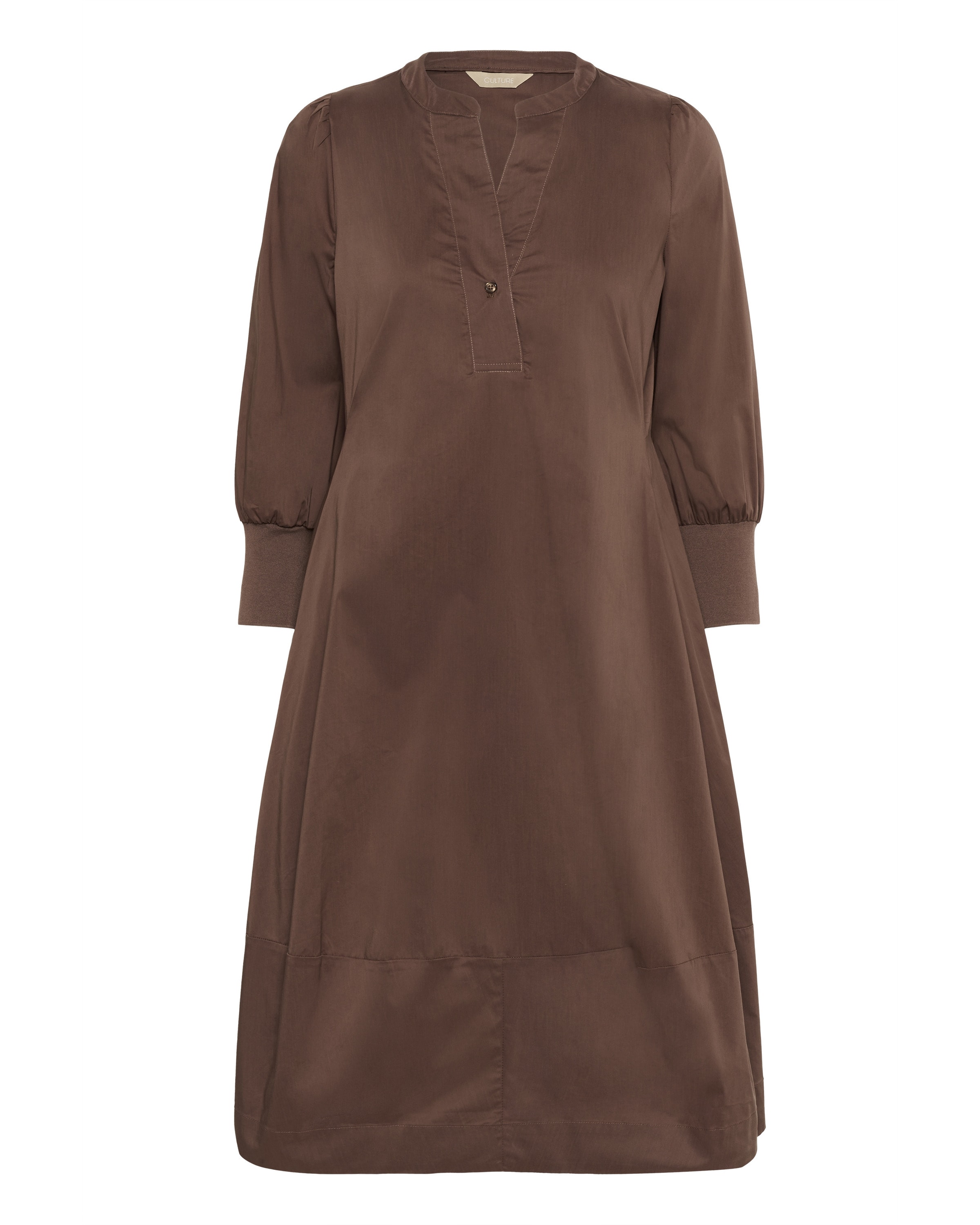 CULTURE Robe 'Antoinett' en marron, Vue avec produit