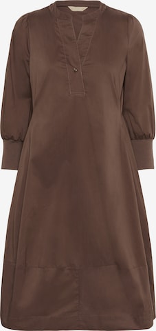 CULTURE Jurk 'Antoinett' in Bruin: voorkant