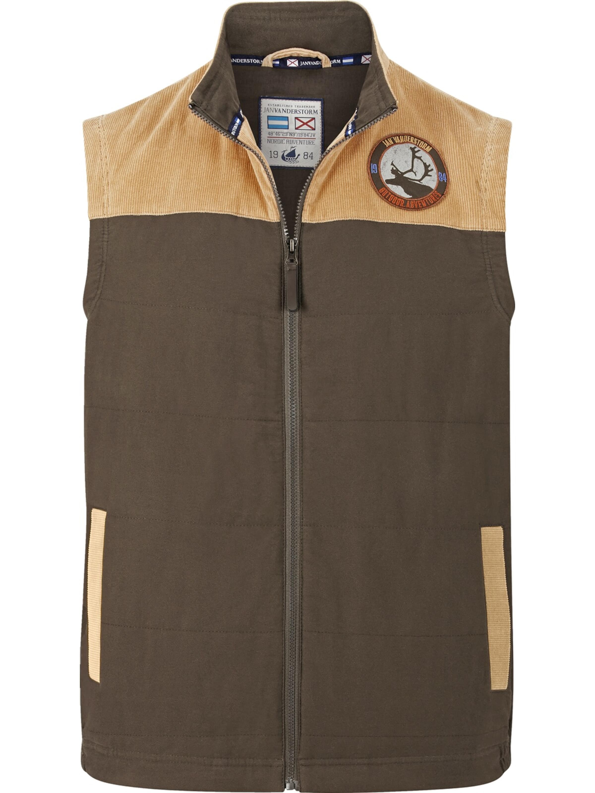 Jan Vanderstorm Vest ' Hring ' in Brown: front