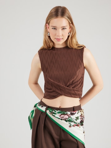 ABOUT YOUTop 'Malena' - smeđa boja: prednji dio