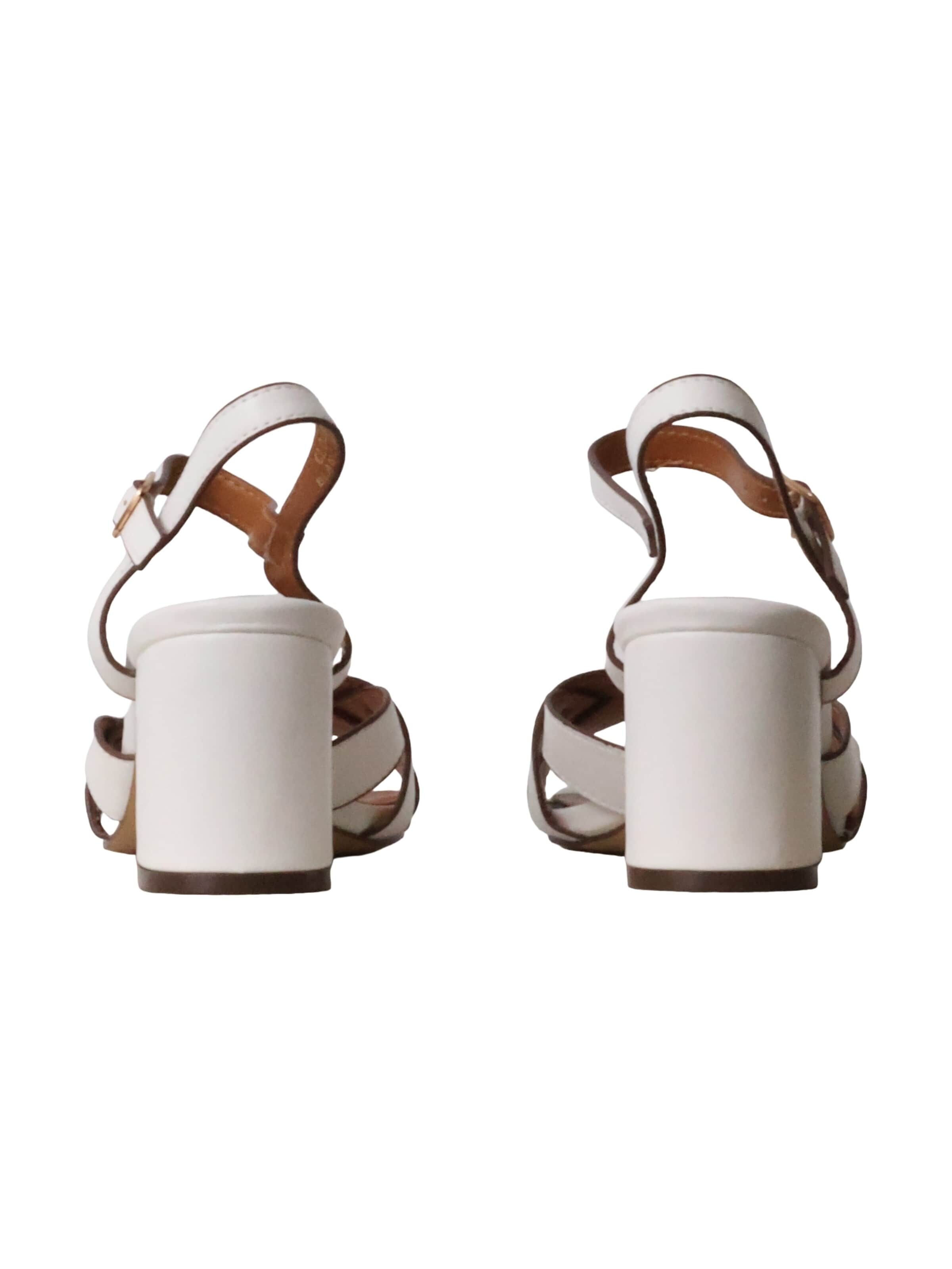 POTI PATI Sandal 'Supermodische Sandalen mit Absatz' in White