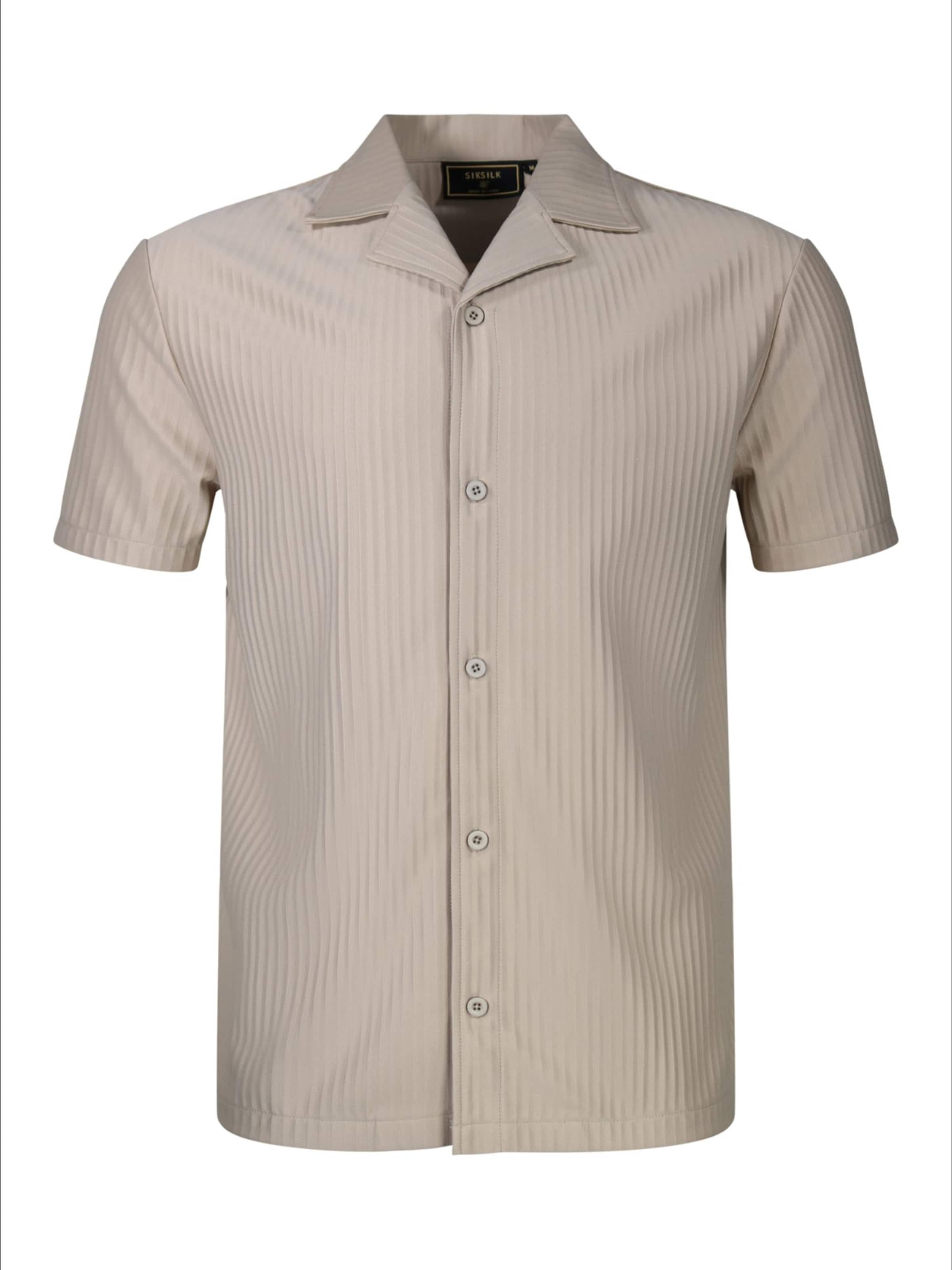 T-Shirt SikSilk en gris : devant