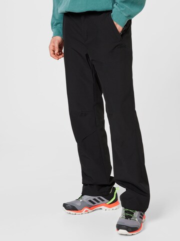 Regular Pantalon outdoor 'VAALJOKI' Rukka en noir : devant