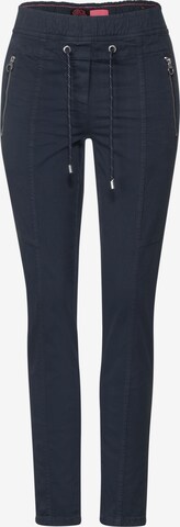 CECIL Slimfit Broek in Blauw: voorkant