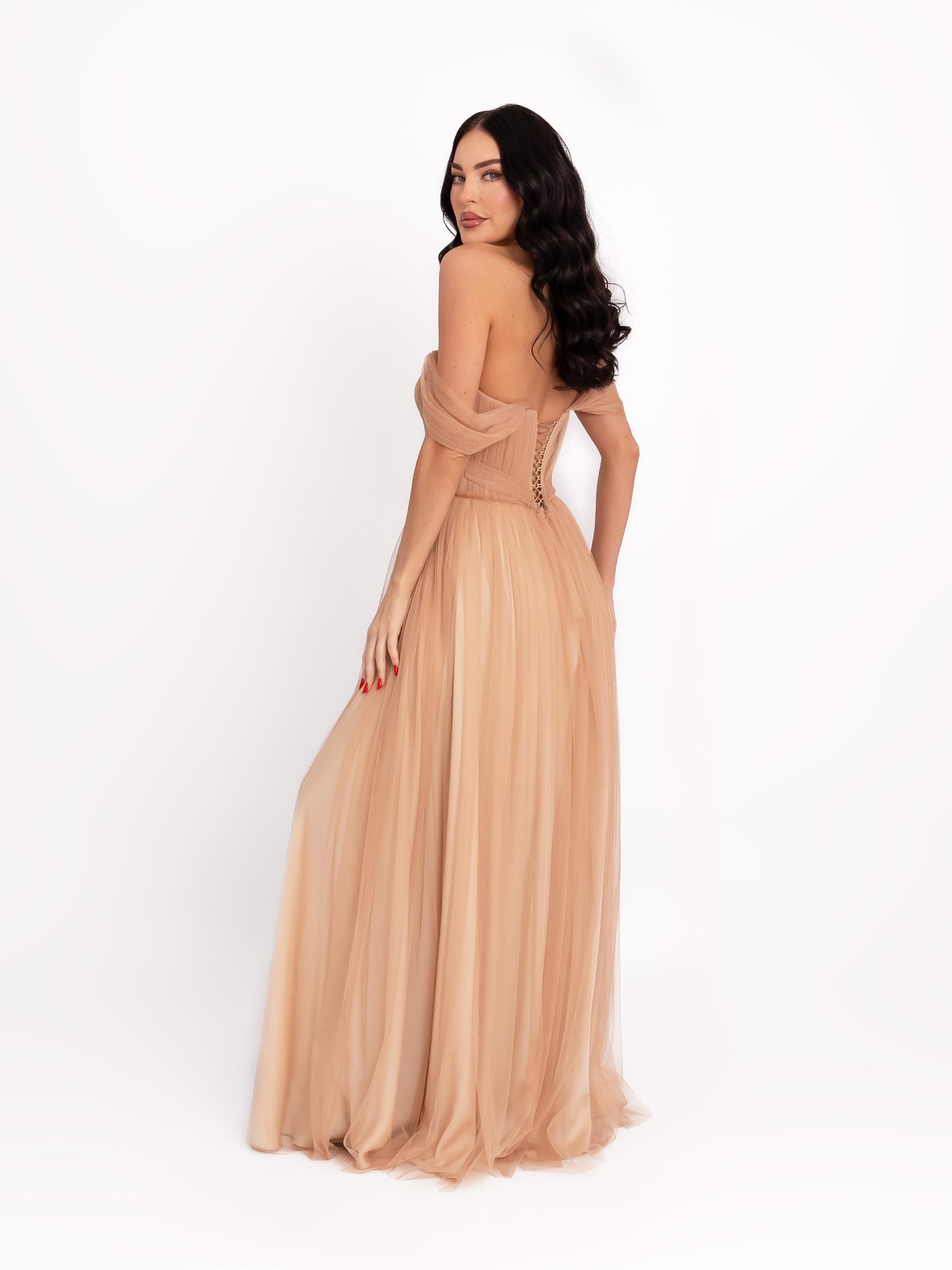 acob a porter Abendkleid‌‌‌‌‌‌‌‌‌‌ in Beige