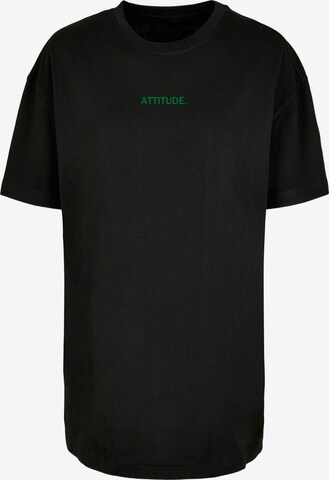 T-shirt oversize 'Attitude' Merchcode en noir : devant