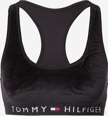 Tommy Jeans Bustier BH in Zwart: voorkant