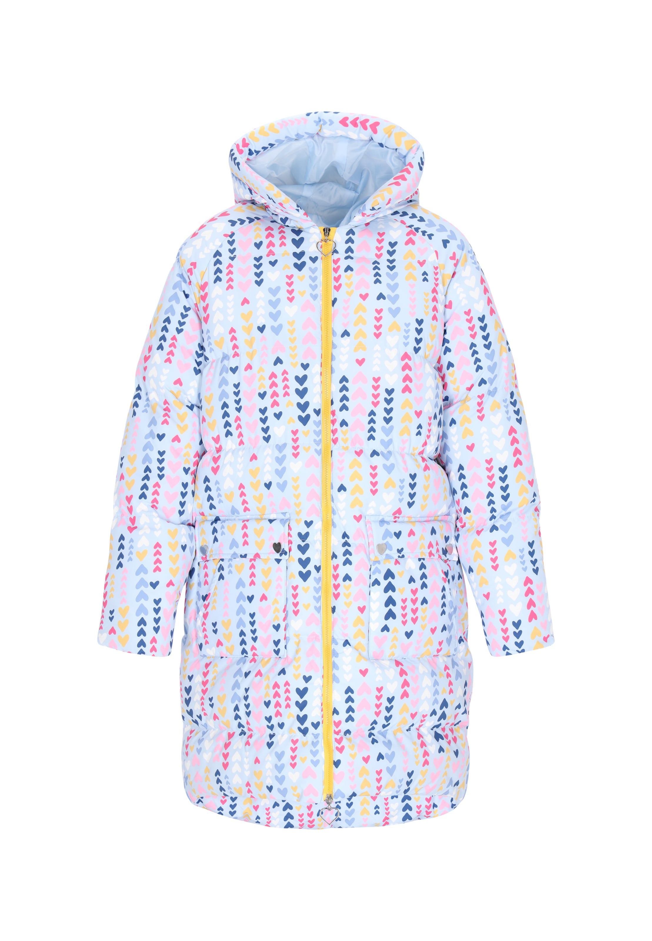 MYMO - Sobretudo meia-estação 'Outerwear' em azul: frente