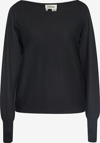 Sidona Pullover in Schwarz: Vorderseite