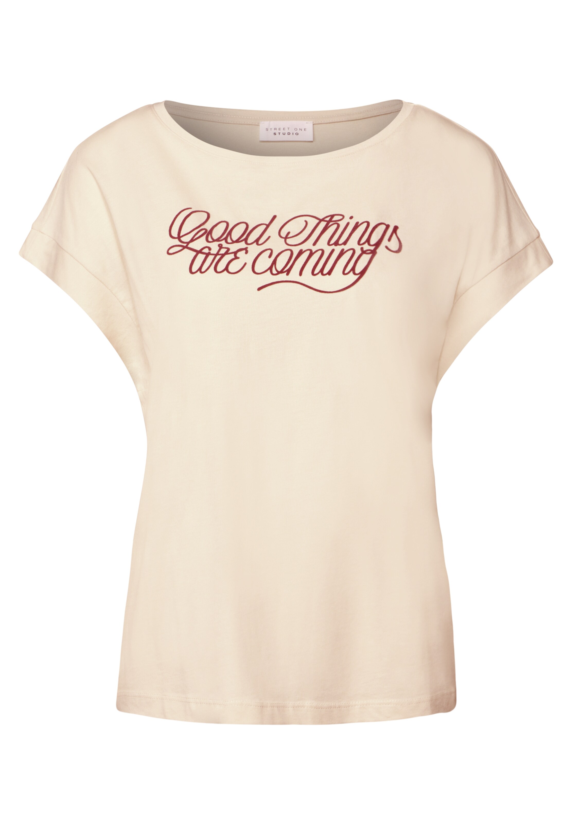 Street One Studio Shirt in Beige: front