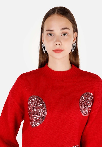 Colin's Pullover in L in rot, Produktansicht