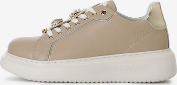 Sneaker bassa di CAFè NOIR in marrone: frontale