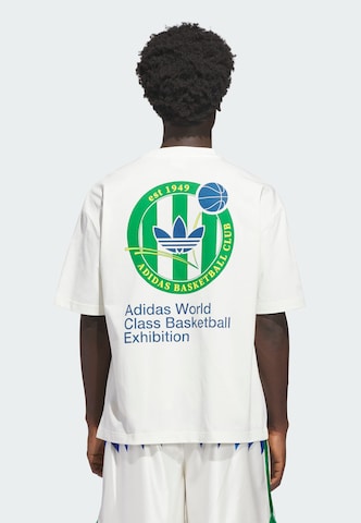 T-Shirt 'Basketball' ADIDAS ORIGINALS en blanc : devant