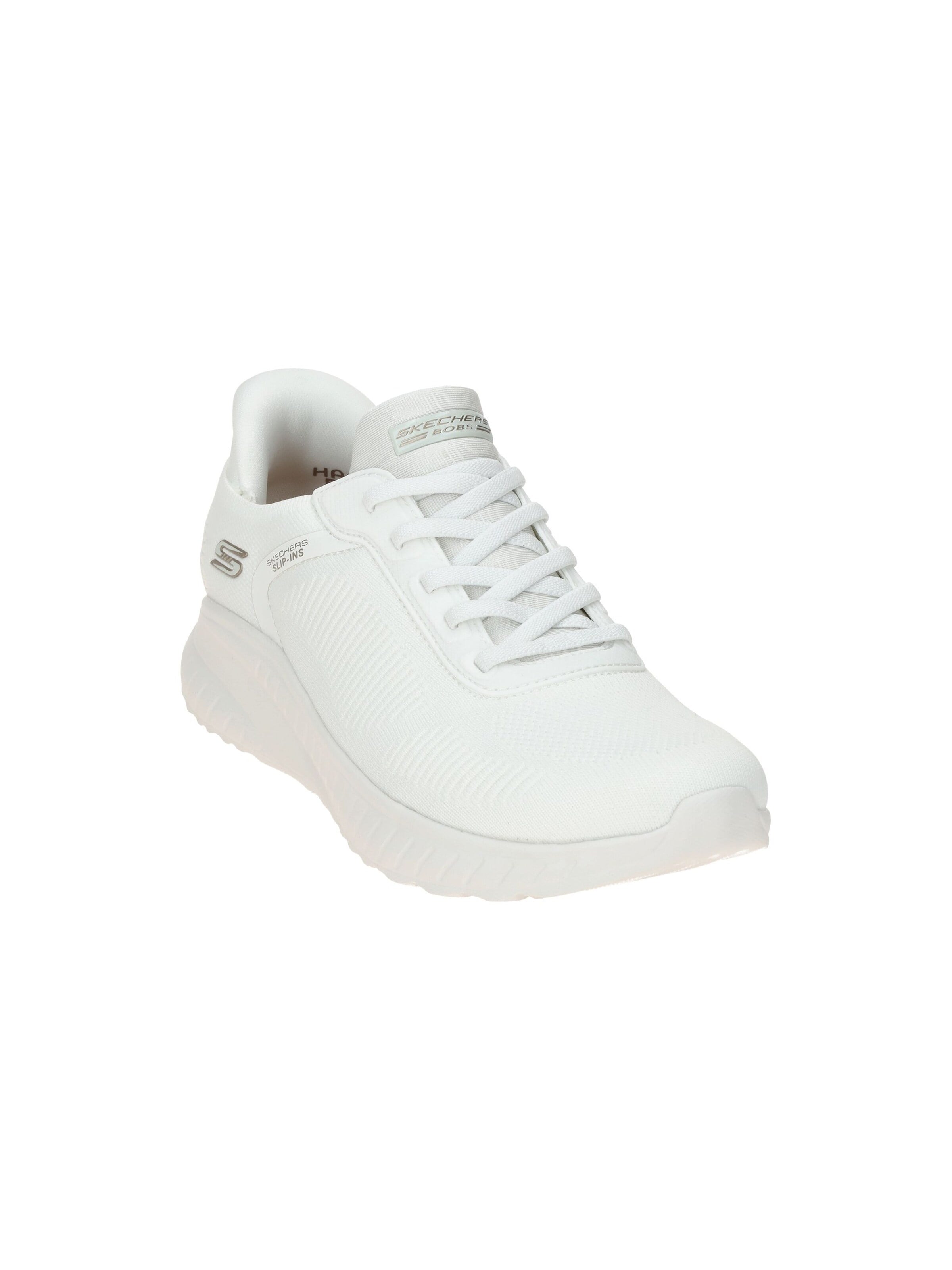Baskets basses 'Slip-Ins: BOBS Sport Squad Chaos - Current Muse' SKECHERS en blanc