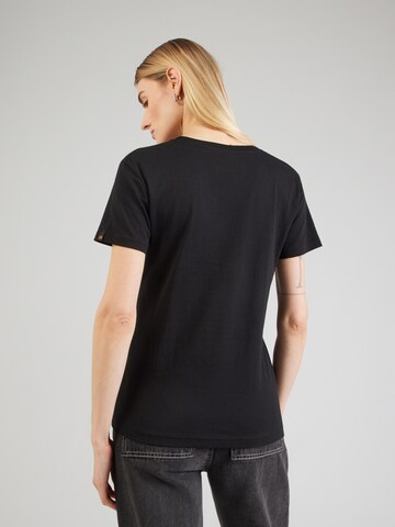 ALPHA INDUSTRIES Tričko 'Mirror' - Čierna